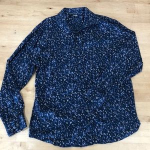 Flying Birds Mens Slim Fit Dress Shirt